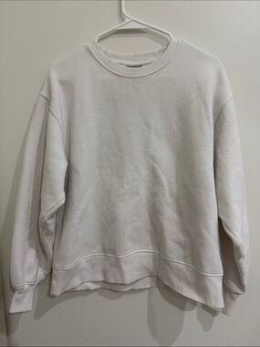 TNA White Crew Neck Sweatshirt
